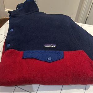 Patagonia Blue & Red Synchilla Pullover